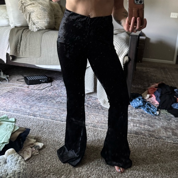 Pants - Black Velvet Women's Bell Bottoms